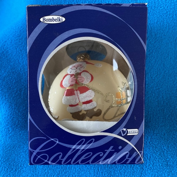 Bombelki Glass Santa Ornament Poland 3” - Picture 6 of 10